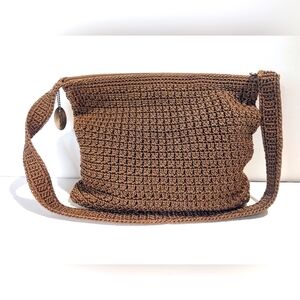 VTG Talbots Crochet Knit Shoulder Purse